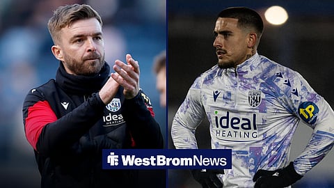 A side-by-side image of West Brom boss  James Morrison and Danny Imray