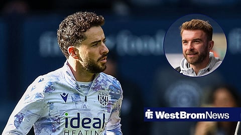 Mikey Johnston in action for West Brom and James Morrison in inset