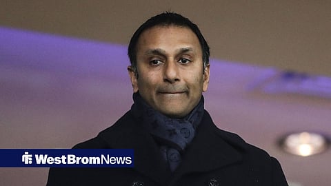 West Brom chairman Shilen Patel pictured at The Hawthorns