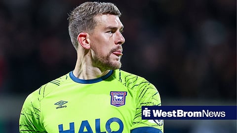 Alex Palmer playing for Ipswich Town