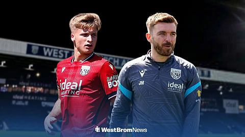 Jimmy-Jay Morgan and West Brom boss James Morrison