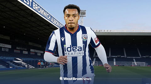Cameron Archer in a West Brom shirt