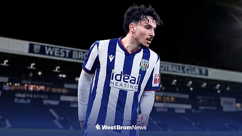 Nolan Galves in a West Brom kit at the Hawthorns