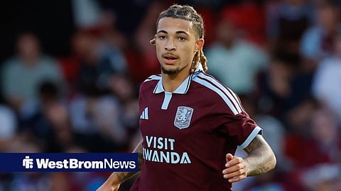 Luka Lynch playing for Aston Villa