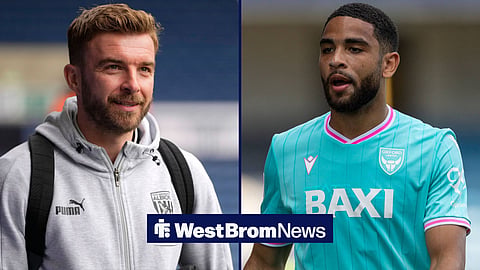 West Brom head coach James Morrison and Oxford United's Brodie Spencer