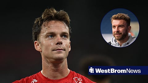 Felix Horn Myhre and West Brom boss James Morrison
