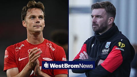 Felix Horn Myhre playing for Brann and James Morrison managing West Brom