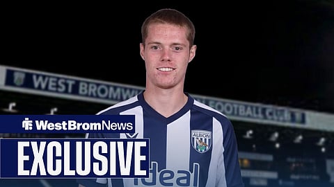 Carter Pinnington in a West Brom shirt