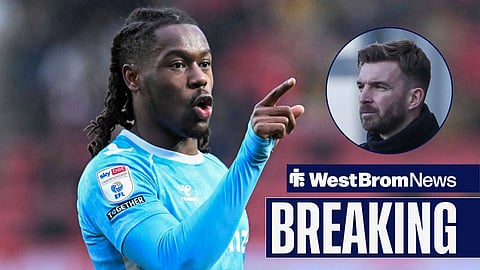 Brandon Thomas-Asante in action for Coventry City and James Morrison of West Brom.
