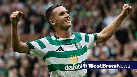 Johnny Kenny celebrating after scoring for Celtic