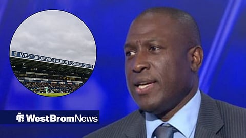 Kevin Campbell and The Hawthorns, home of Westbromwich Albion.