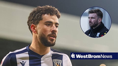 Mikey Johnston and West Brom boss James Morrison 