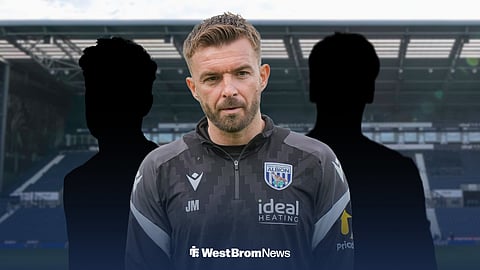 James Morrison at The Hawthorns with two shadows behind him