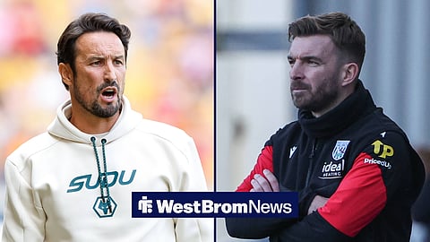 Wolves manager Cesar Peixoto and West Brom counterpart James Morrison