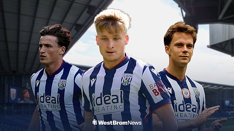 Barney Stewart, Jimmy Jay Morgan and Felix Horn Myhre lined up in action for West Brom ahead of The Hawthorns