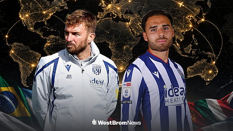 Tammer Bany playing for West Brom and James Morrison concentrating 