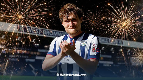 Callum Styles in front of The Hawthorns