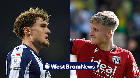 Callum Styles on the left and Jimmy-Jay Morgan on the right in a 50-50 image