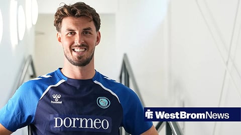 Ex-West Brom goalkeeper Joe Wildsmith posing as a Wycombe Wanderers player