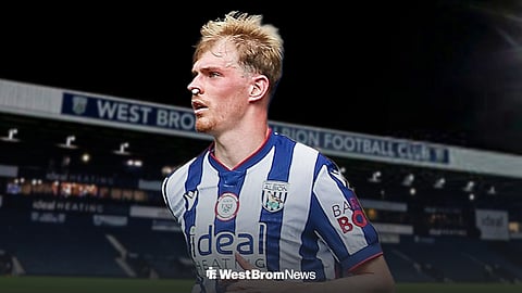 Toby Collyer playing for West Brom at The Hawthorns