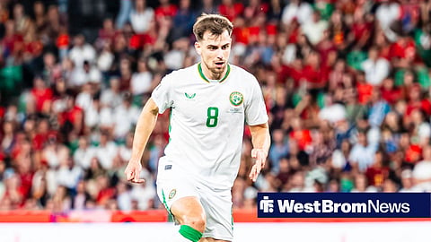 Jayson Molumby in action for Ireland