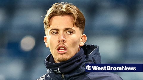 Isaac Price looking on for West Brom
