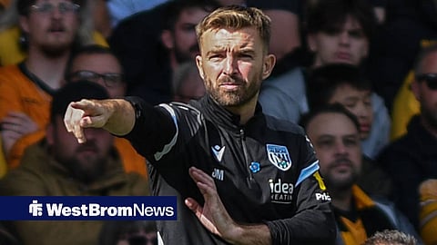 James Morrison managing West Brom at Molineux