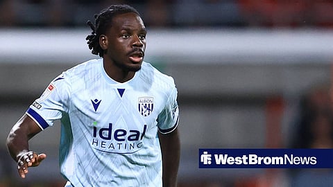 Brayann Pereira in action for West Bromwich Albion in the EFL Championship