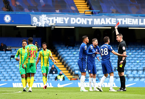 Keith Hackett says referees can be reluctant to give out red cards after Chelsea v West Brom incident