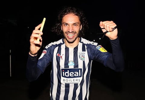 Benfica midfielder Filip Krovinovic spotted wearing West Brom gear in summer training
