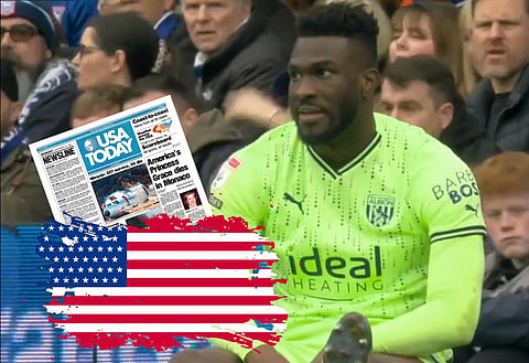 US media have reacted to Daryl Dike's latest injury at West Brom. Image courtesy of Sky Sports.
