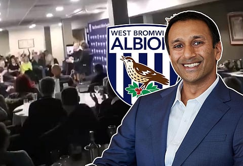West Brom fans celebrate Shilen Patel takeover. Credit: Jack Lewis on X