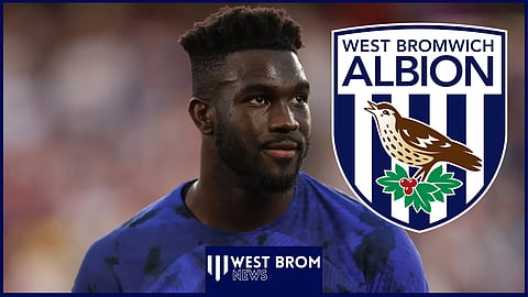 West Brom striker Daryl Dike 