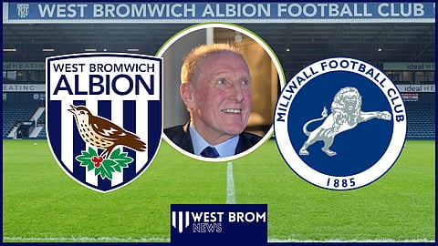 Tony Brown was raging with the referee during West Brom v Millwall.