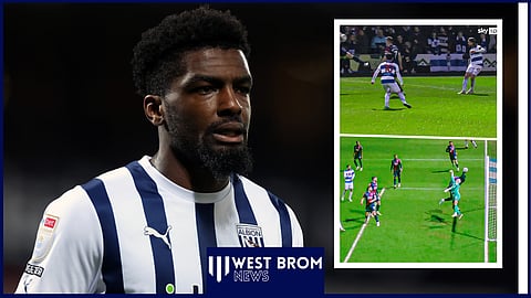 Cedric Kipre appeared to handle the ball in the West Brom game against QPR. Credit: Sky Sports