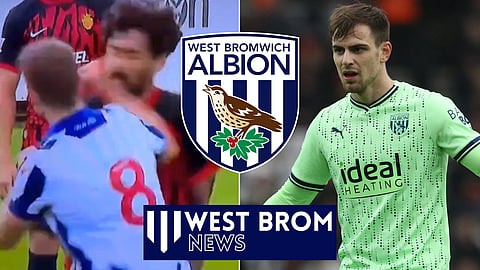 Jayson Molumby punches Mallorca player in West Brom friendly. Credit: IB3