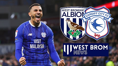West Brom forward Karlan Grant spent 2023/24 on loan at Cardiff City.