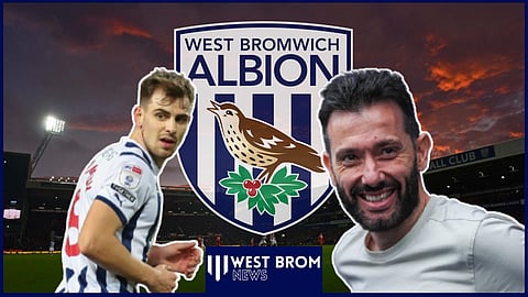 Carlos Corberan must have a word with Jayson Molumby after West Brom win v Swansea City. [Credit: Imago]