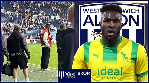 Daryl Dike watched West Brom against Plymouth Argyle [credit: astle1968 on X]