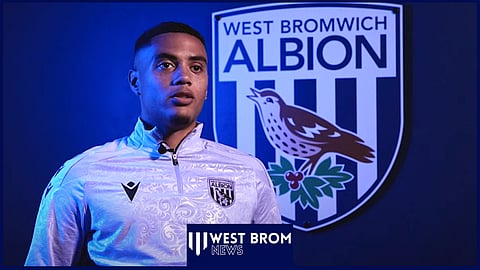 West Brom forward Lewis Dobbin. 
Credit West Bromwich Albion on YouTube