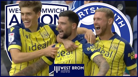 Alex Mowatt scored a brace for West Brom v Portsmouth [credit: @SkyFootball on X]