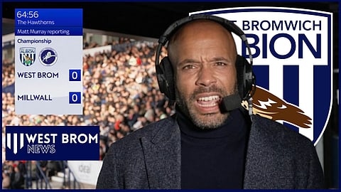 Matt Murray reporting on West Brom v Millwall [credit: Sky Sports News]