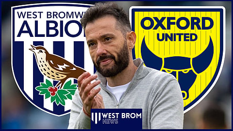 West Brom boss Carlos Corberan will face Oxford United [Credit: Imago]