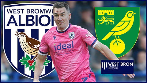 West Brom midfielder Jed Wallace struggled against Norwich City [Credit: Imago]
