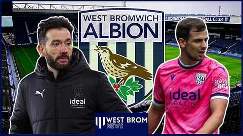 Carlos Corberan and Jayson Molumby at West Brom. Credit: Imago