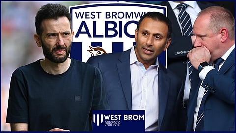 West Brom owner Shilen Patel and Carlos Corberan (credit: Imago)