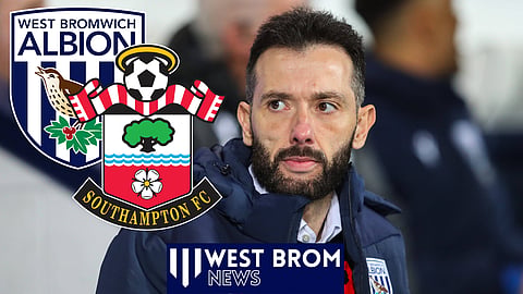 West Brom boss Carlos Corberan is wanted by Southampton (Credit: Imago)