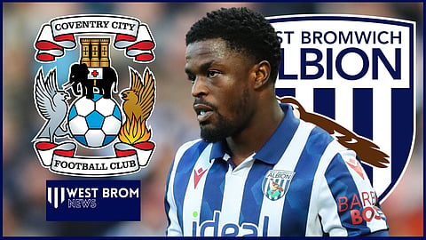 Josh Maja was hooked at HT for West Brom against Coventry City (credit: Imago)