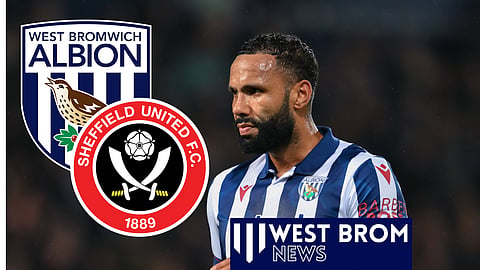 West Brom ace Kyle Bartley was involved in an incident with Sheffield United forward Kieffer Moore (Credit: Imago)