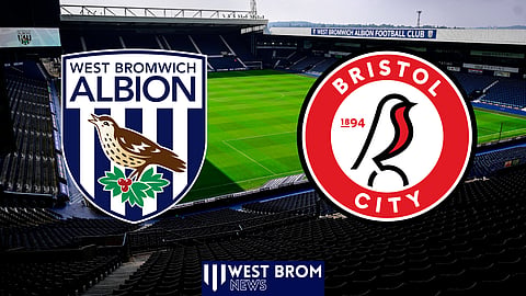 West Brom take on Bristol City at The Hawthorns